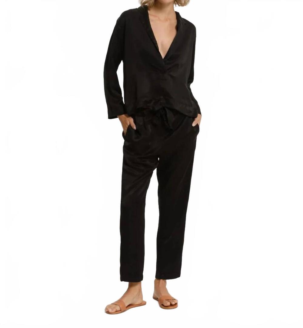 NEW CALI DREAMING pull-on boardwalk pant in black